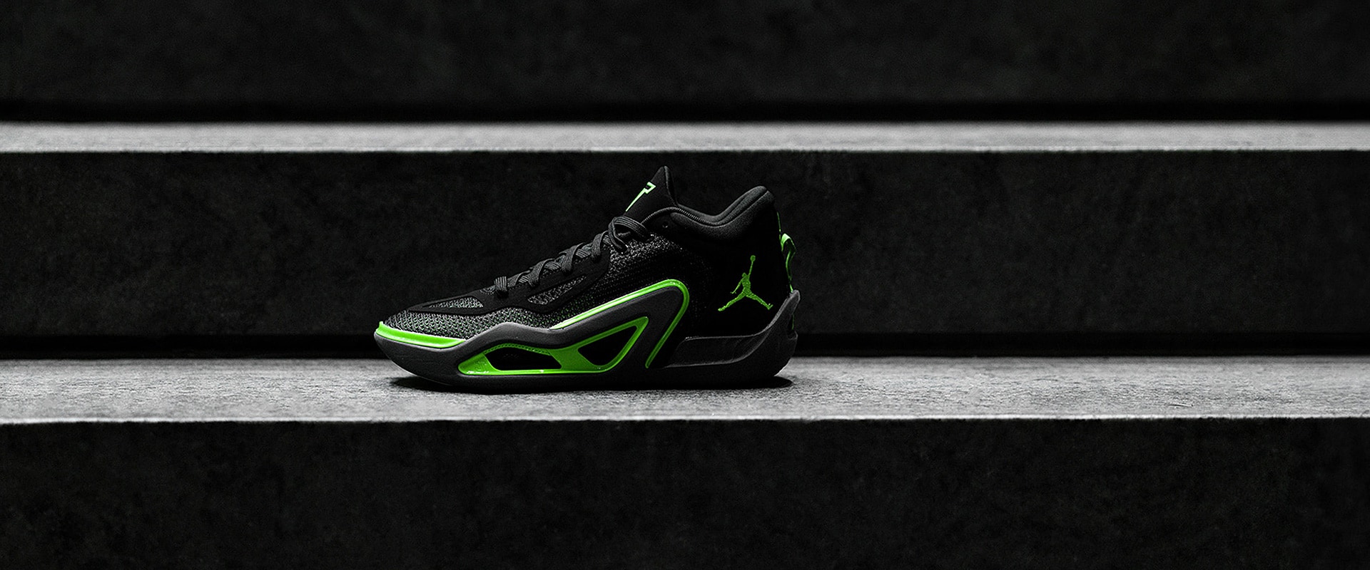 Jordan Tatum 1 - Black/Green Strike/Anthracite - Mens Shoes