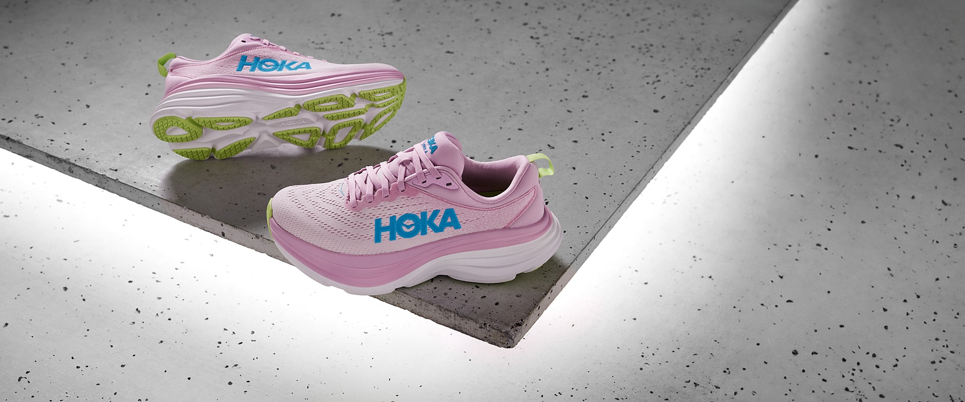 Hoka Womens Bondi Pink Twilight/Waterpark Womens Shoes Pro