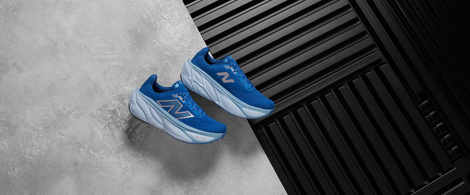 New Balance Fresh Foam X More v5 Blue Trainers Pro:Direct