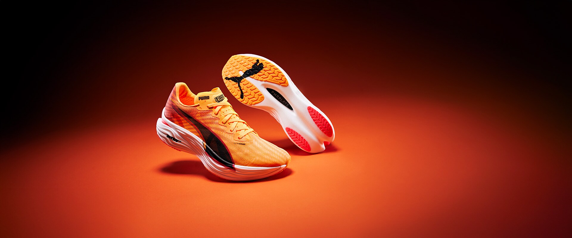 Puma Womens Deviate Nitro Elite 3 Fire - Sun Stream-Sunset Glow