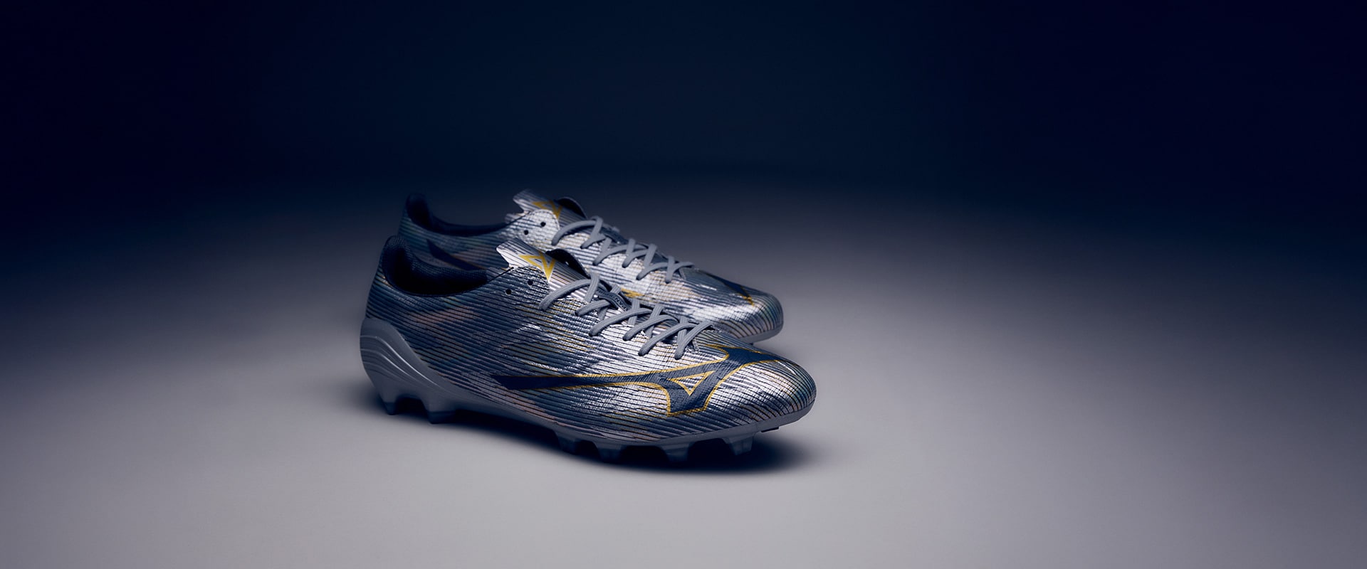 Mizuno Alpha II Made in Japan Firm Ground - Galaxy Silver