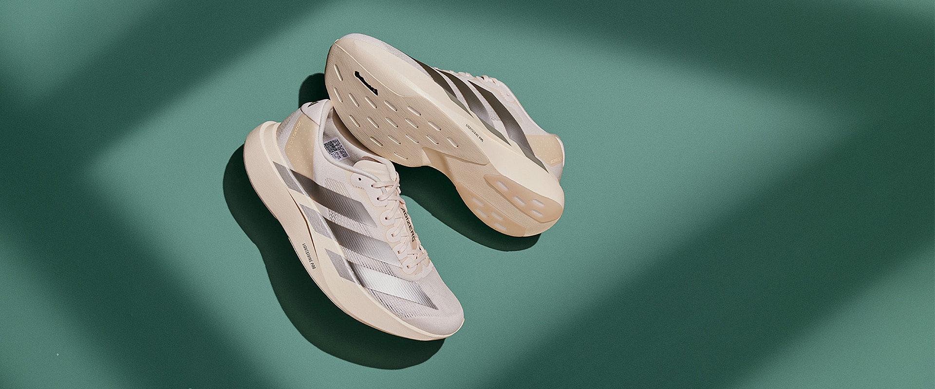 acco.M adidas Womens adizero Evo SL - Wonder White/Cyber Metallic