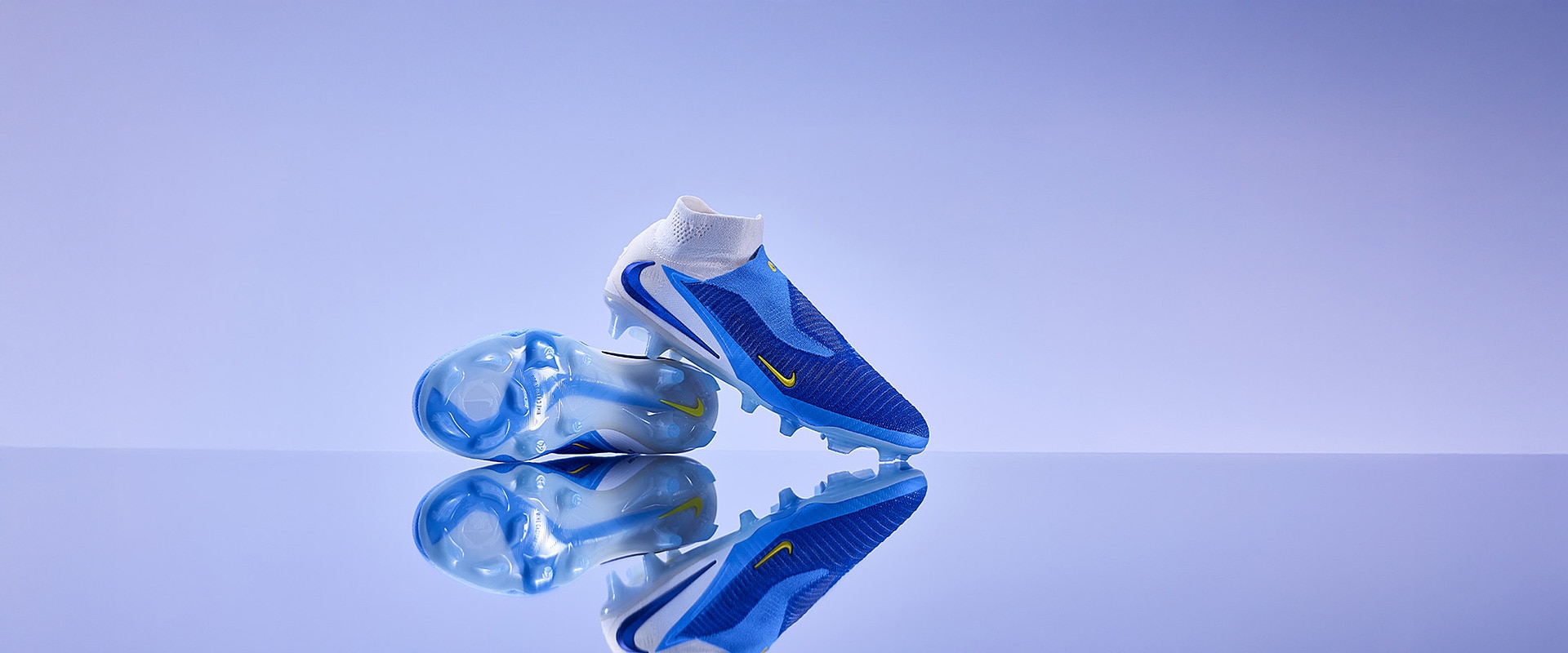 Nike Phantom 6 Elite High Firm Ground - Racer Blue/White