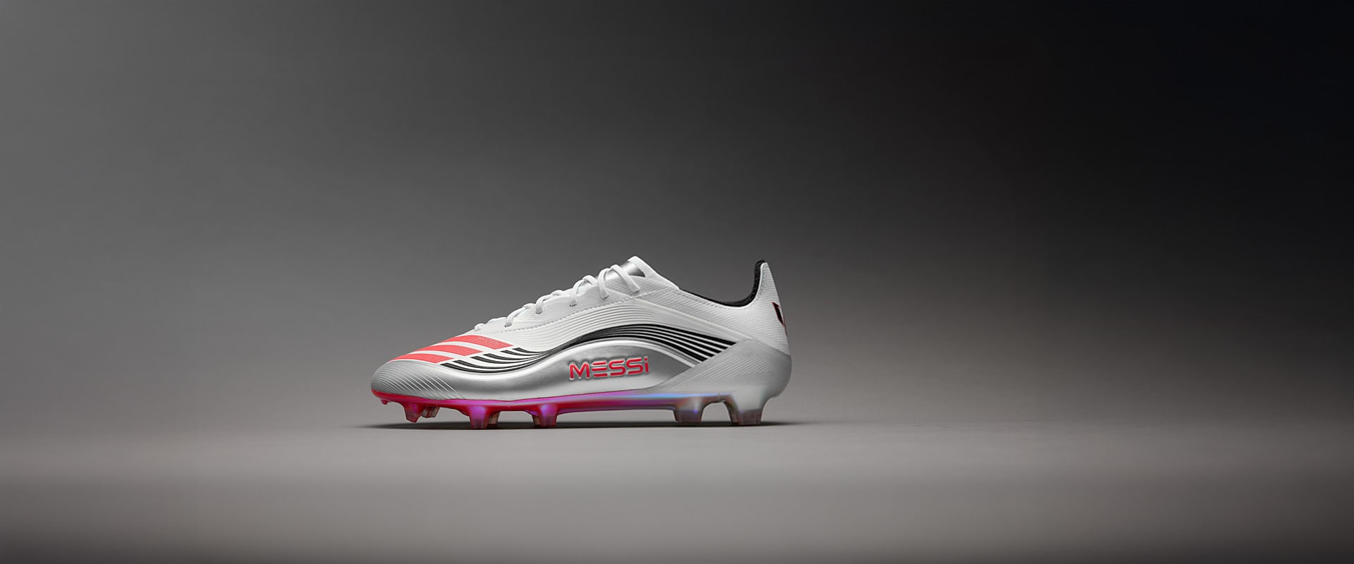 2025新作モデル adidas F50 Elite Firm Ground x Messi - Ftwr White/Lucid Red ウェア