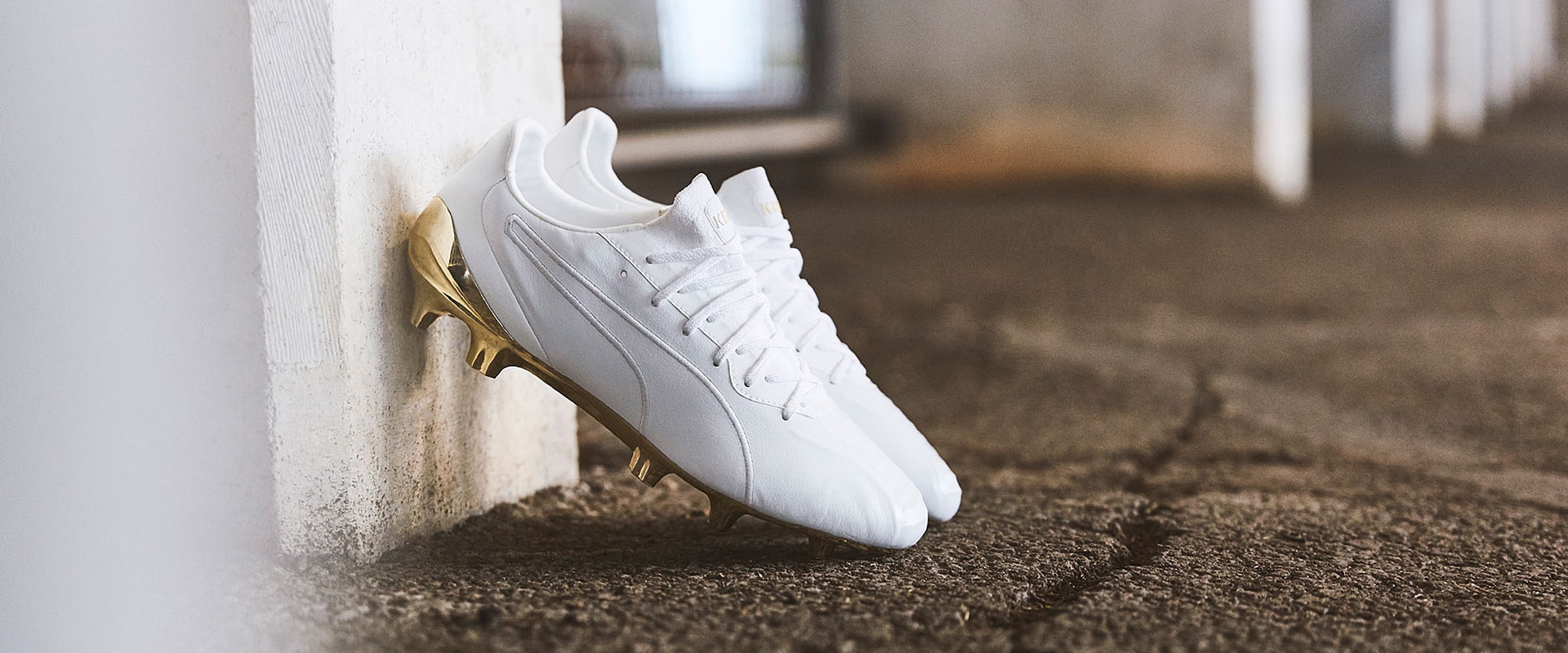 Puma king white gold hotsell