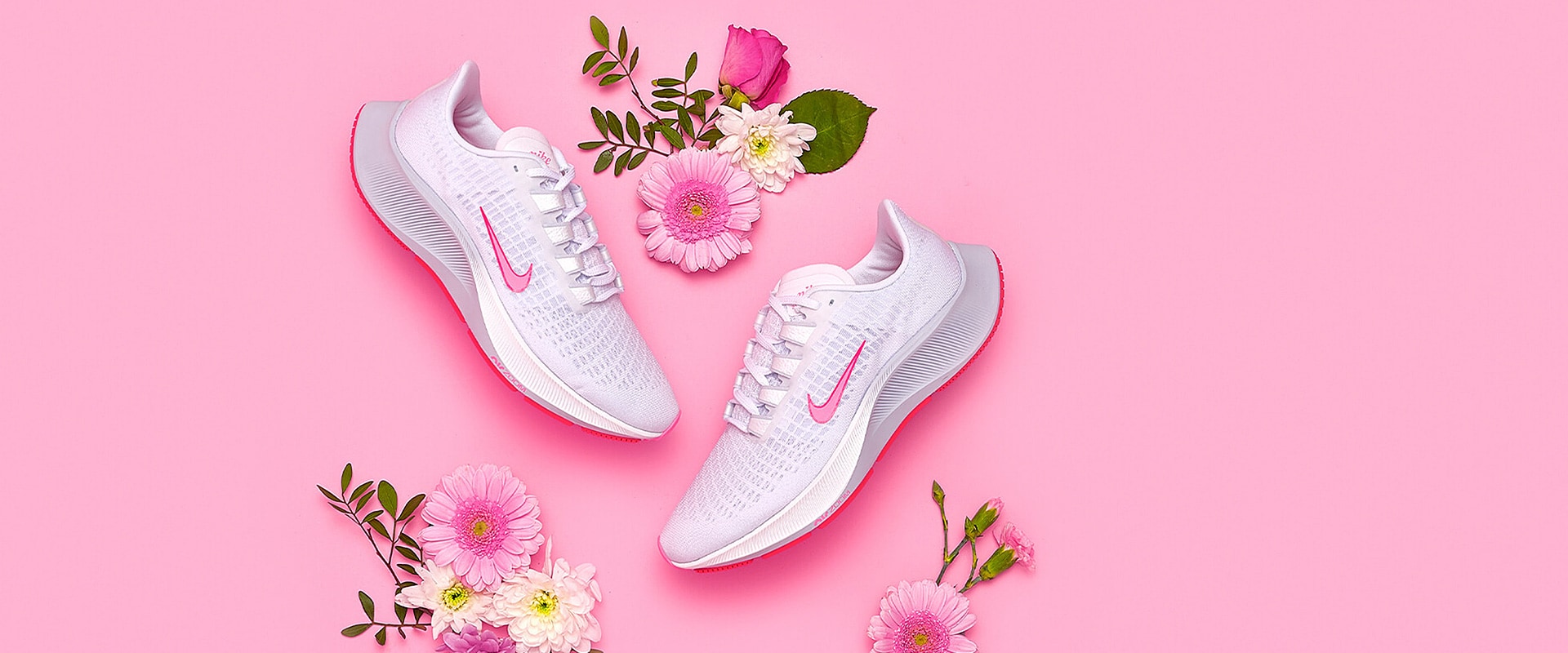 Nike Womens Air Zoom Pegasus 37 VT White/Sunset Pulse-Bright