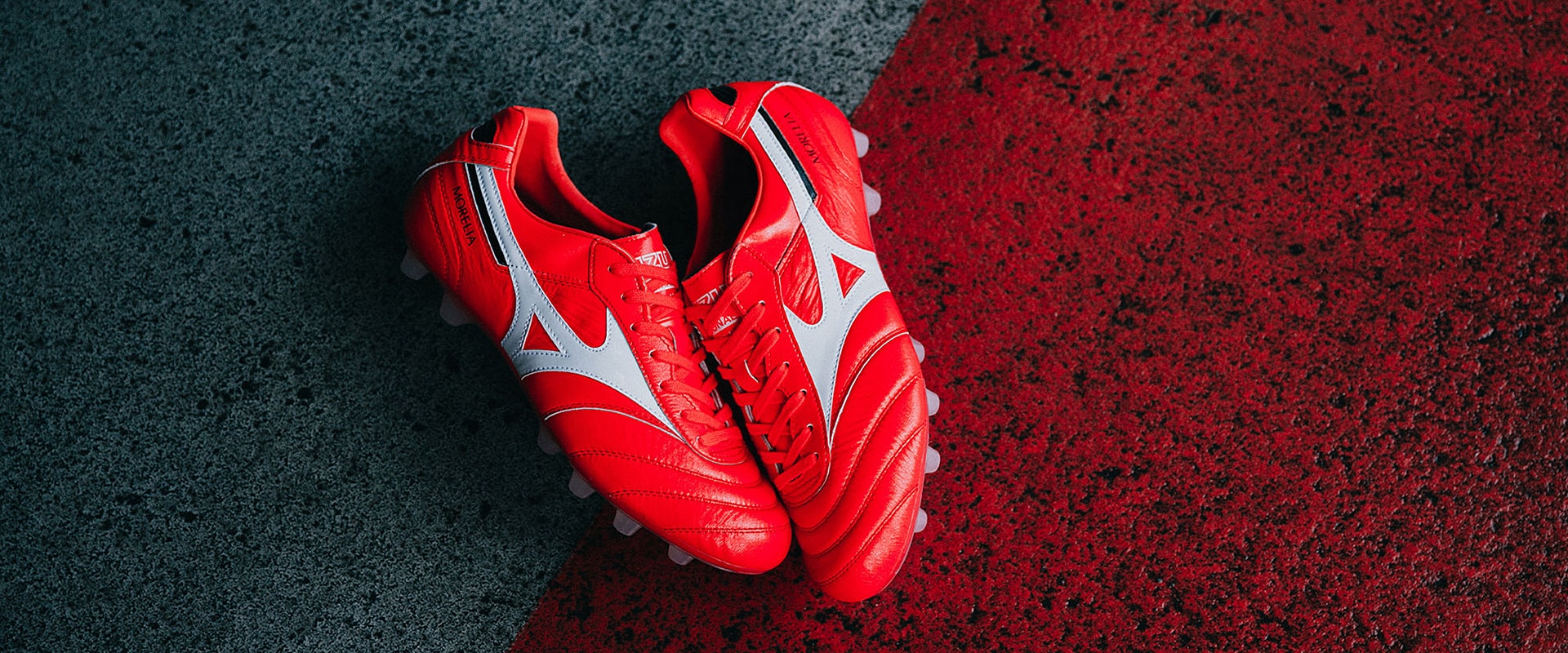 Mizuno Morelia II Made In Japan FG - Pearl/Black/Red - Mens