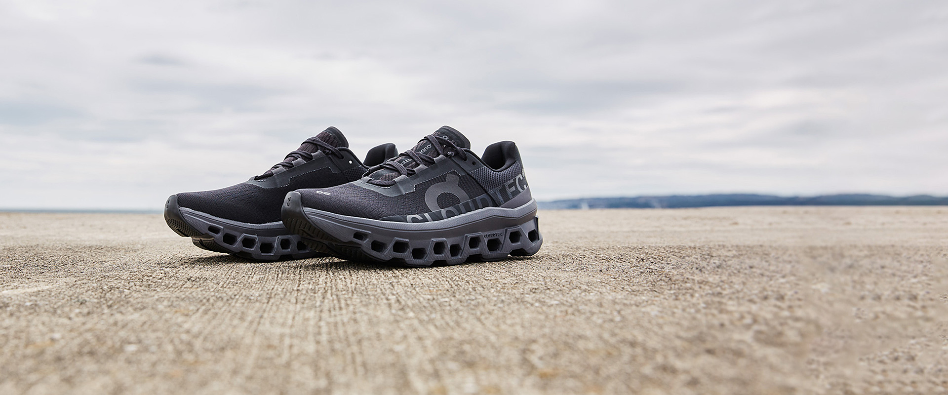 On Womens Cloudmonster - Black/Magnet - Womens Shoes | Pro:Direct