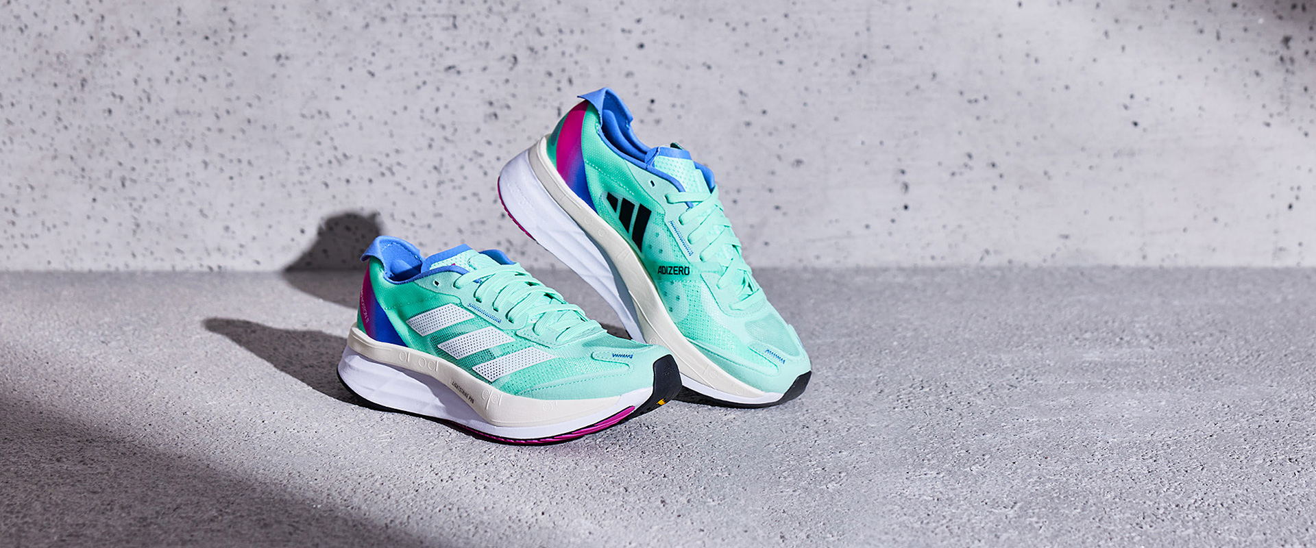 adidas Womens adizero Boston 11 - Pulse Mint/Ftwr White 