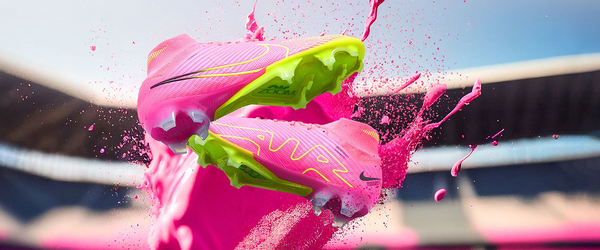 Nike Air Zoom Superfly IX Elite FG - Pink Blast/Volt/Gridiron - Mens Boots