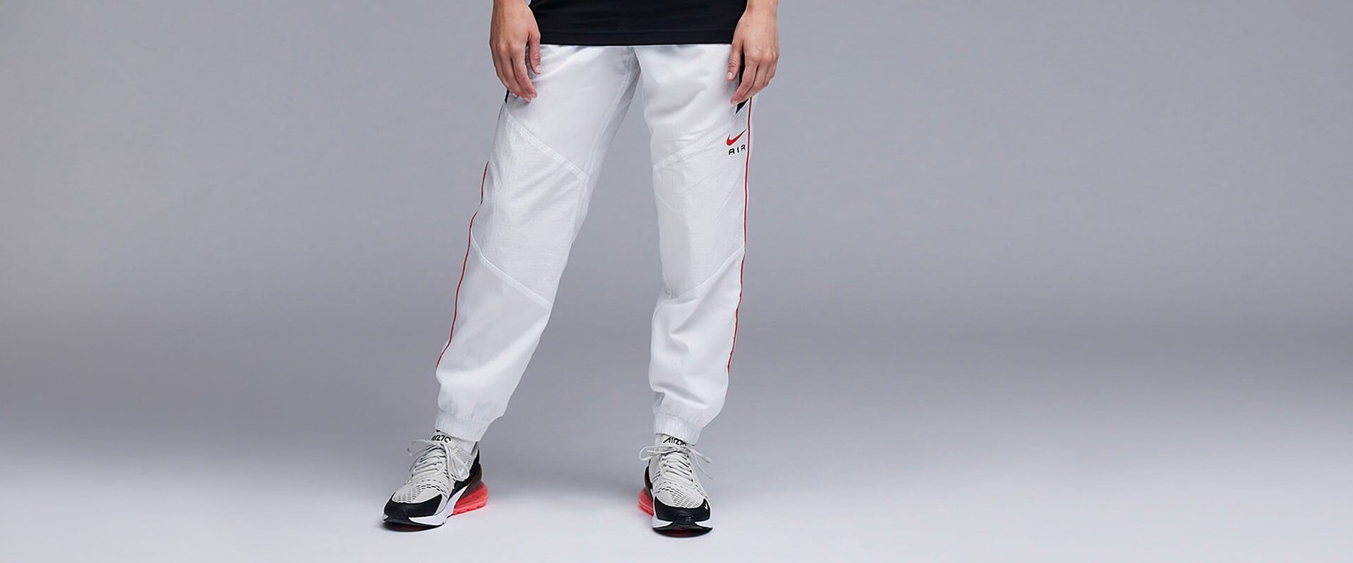 Nike Air Woven Pants Summit White/Black Bottoms Mens