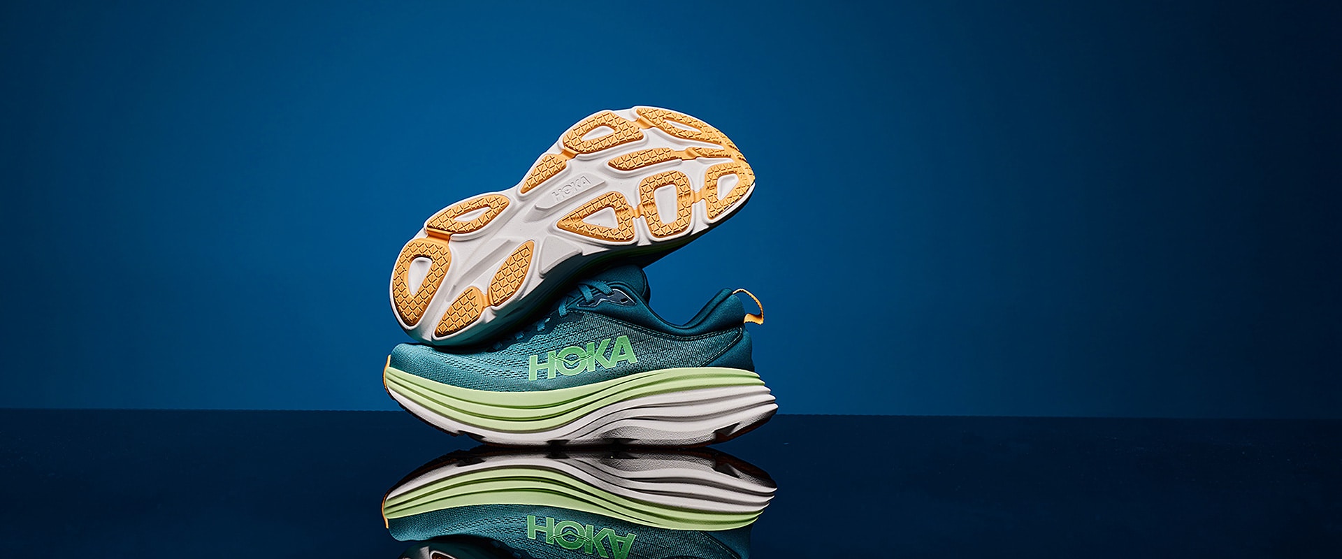 Hoka Bondi 8 - Deep Lagoon / Ocean Mist - Mens Shoes | Pro:Direct Running