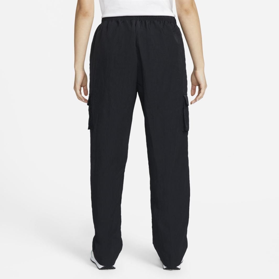 Nike Sportswear Essential Womens Woven Oversized Pants - Black/White ...
