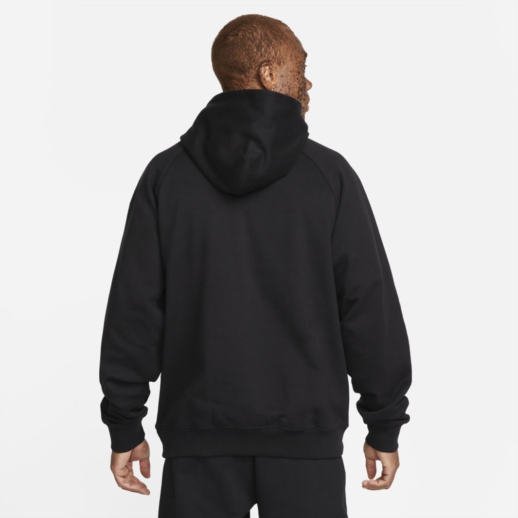 Nike Sportswear Swoosh Fleece 1/2-Zip Hoodie - Black/White - Tops ...