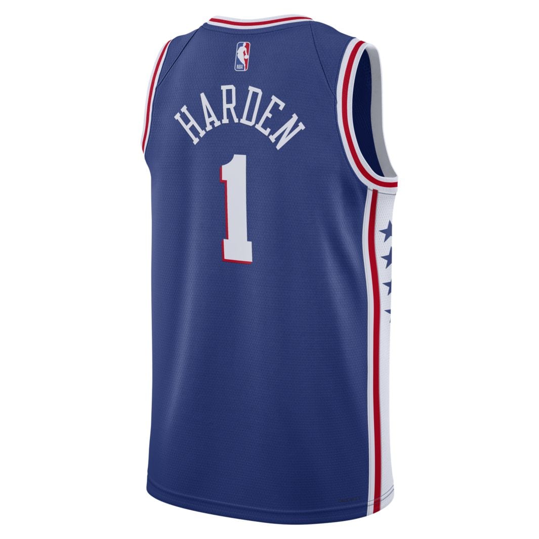 Nike PHILA HARDEN ユニフォーム Lサイズ 2022-23 Philadelphia 76ers Harden #1 Nike Swingman Home