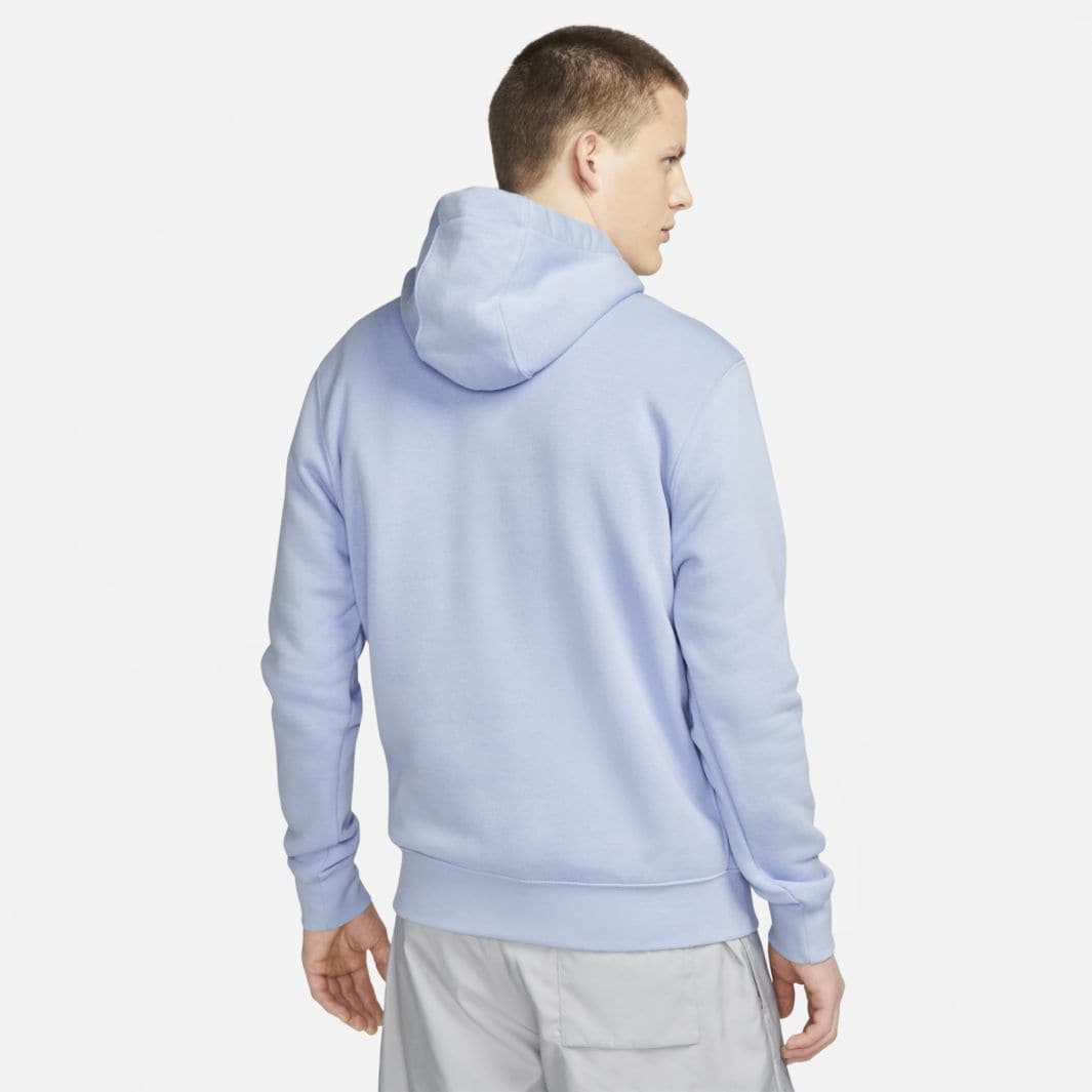 Nike Sportswear Club Hoodie - Cobalt Bliss/White - Tops - Mens Clothing