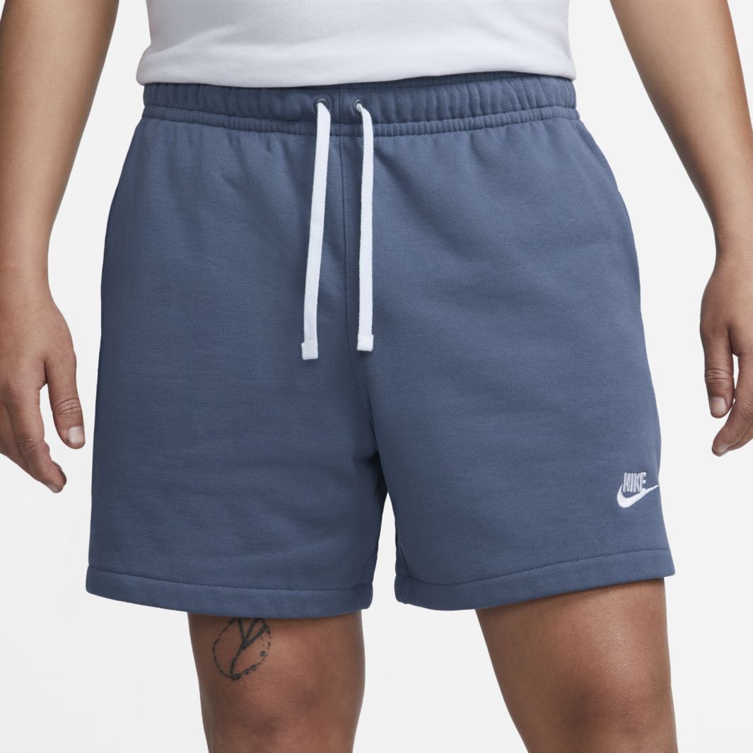 Nike Sportswear Club Fleece French Terry Flow Shorts - Diffused Blue ...