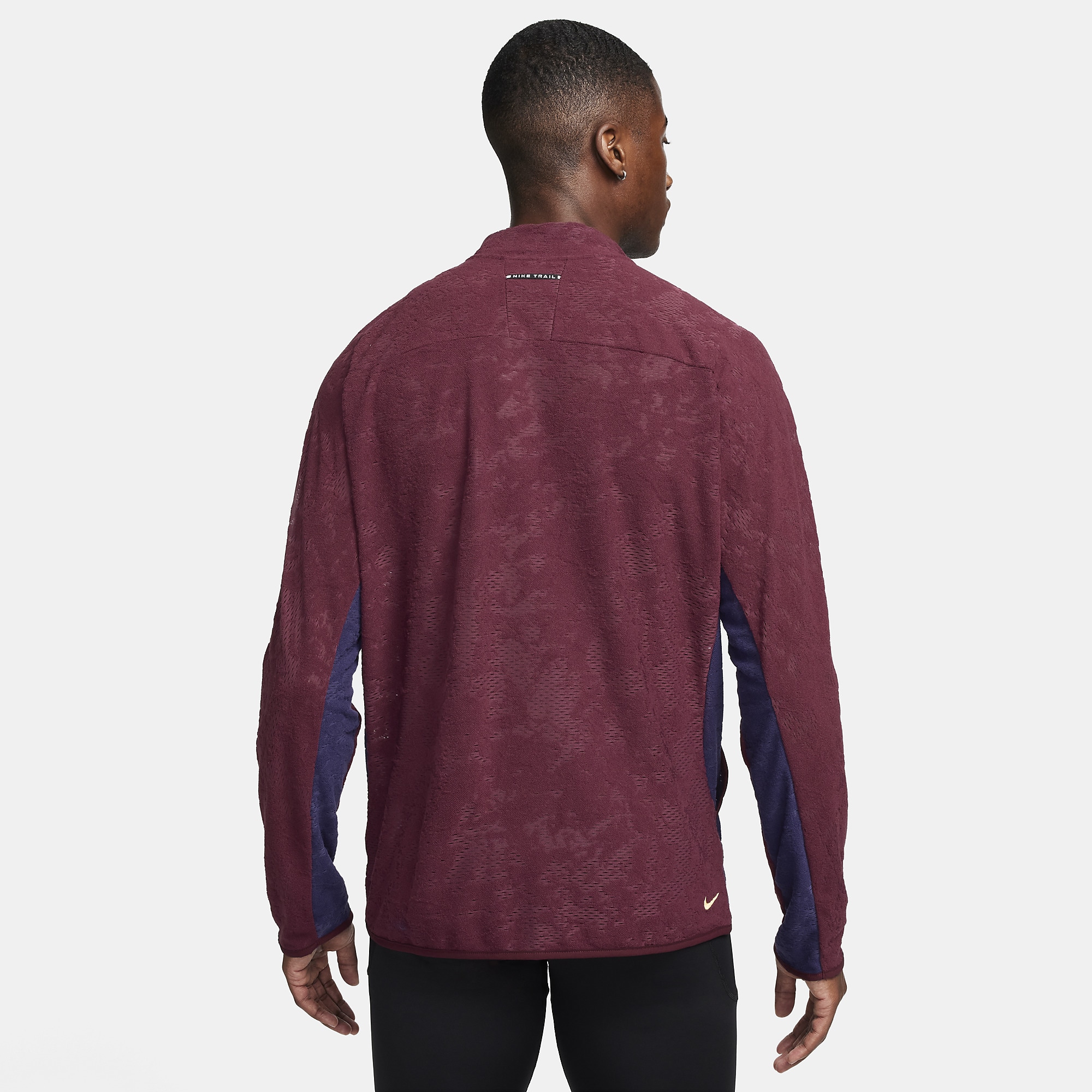 maroon nike half zip