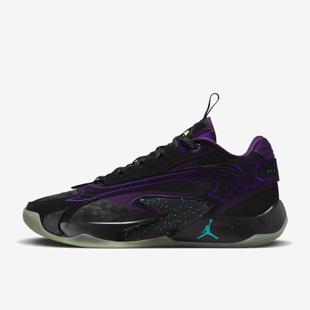 Jordan Luka Black/Glow/Grand Purple/Aurora Green Mens Shoes