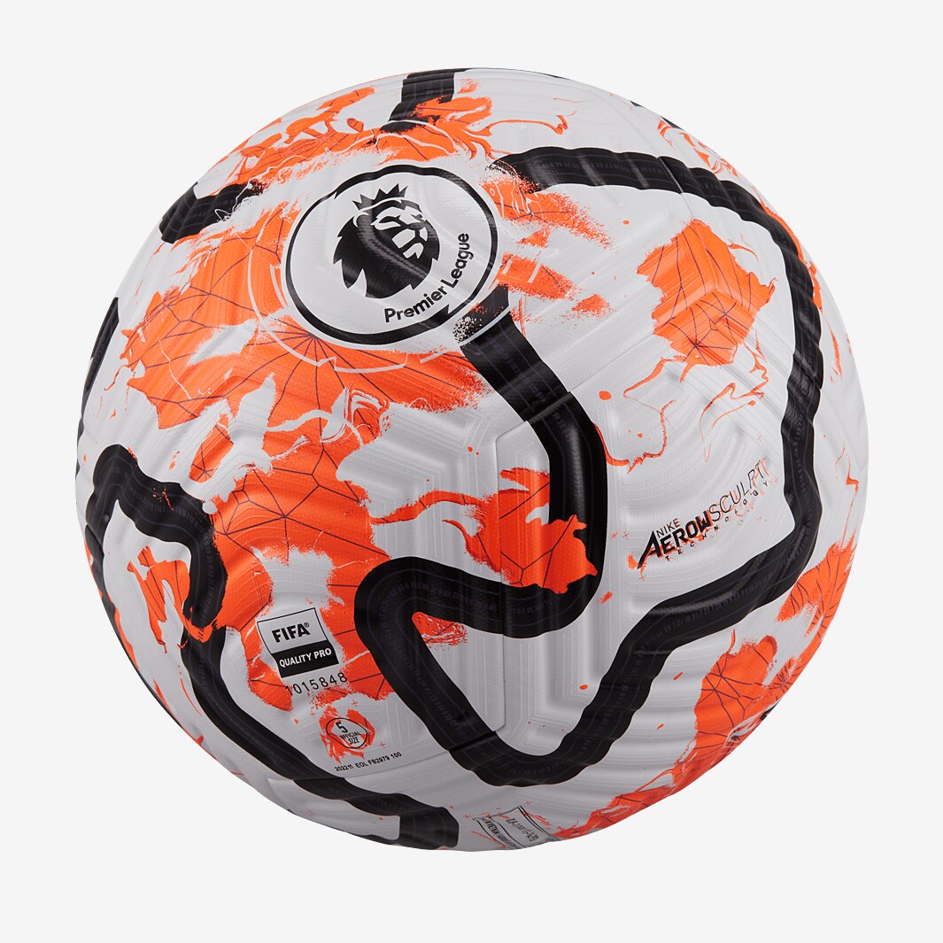 Nike Premier League Flight - White/Total Orange/Black - Footballs |