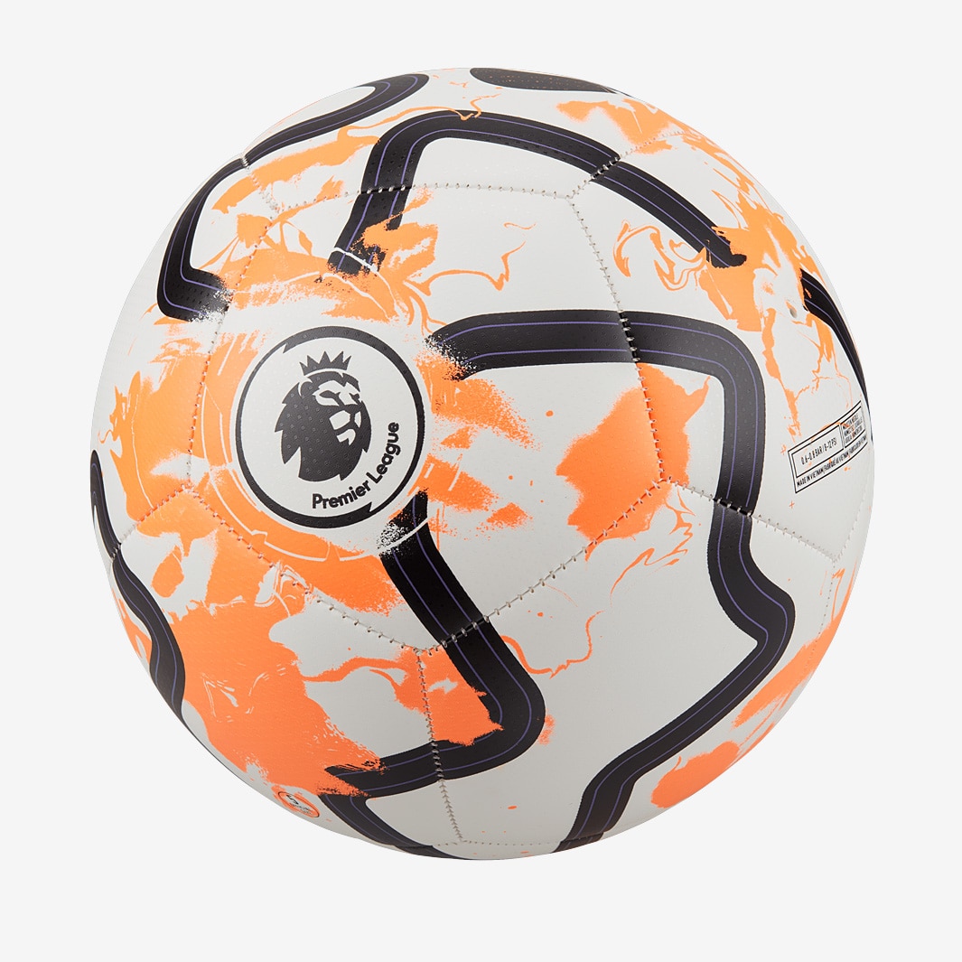 Nike Premier League Pitch - White/Total Orange/Black - Footballs |