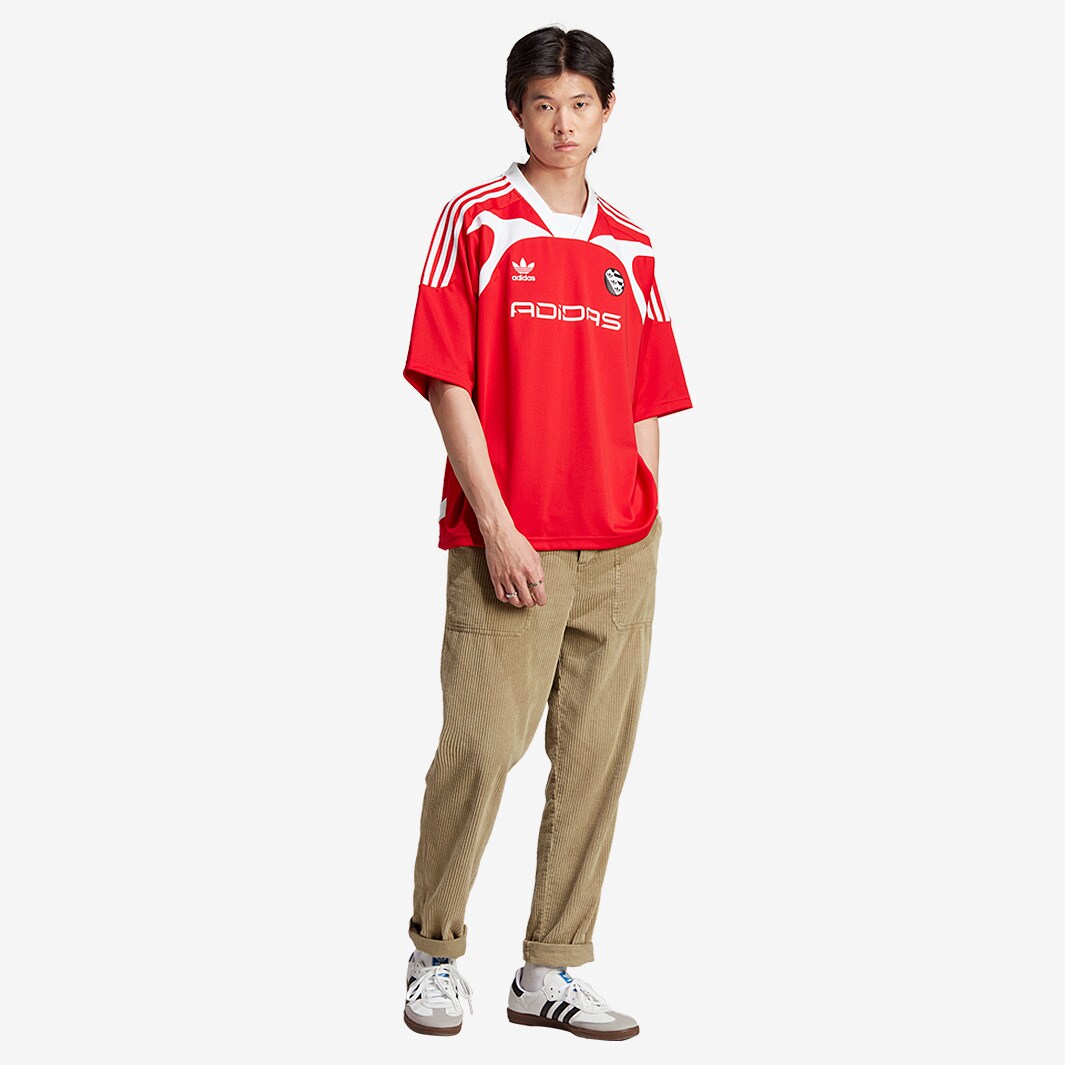 adidas Originals Adilenium Shirt - Scarlet - Tops - Mens