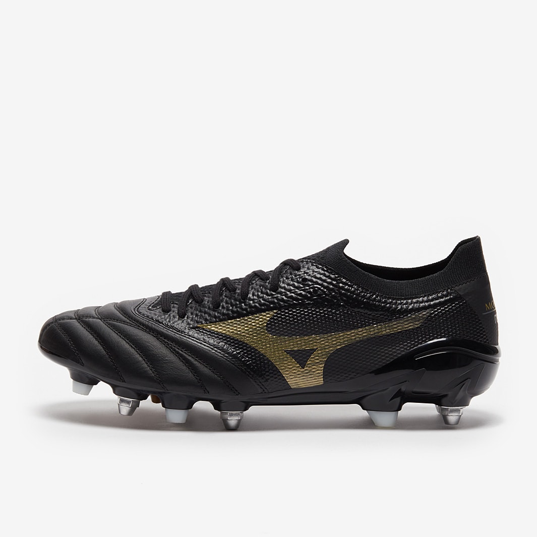 Mizuno Morelia Neo IV Beta Elite SG Mix - Black/Gold - Mens Boots
