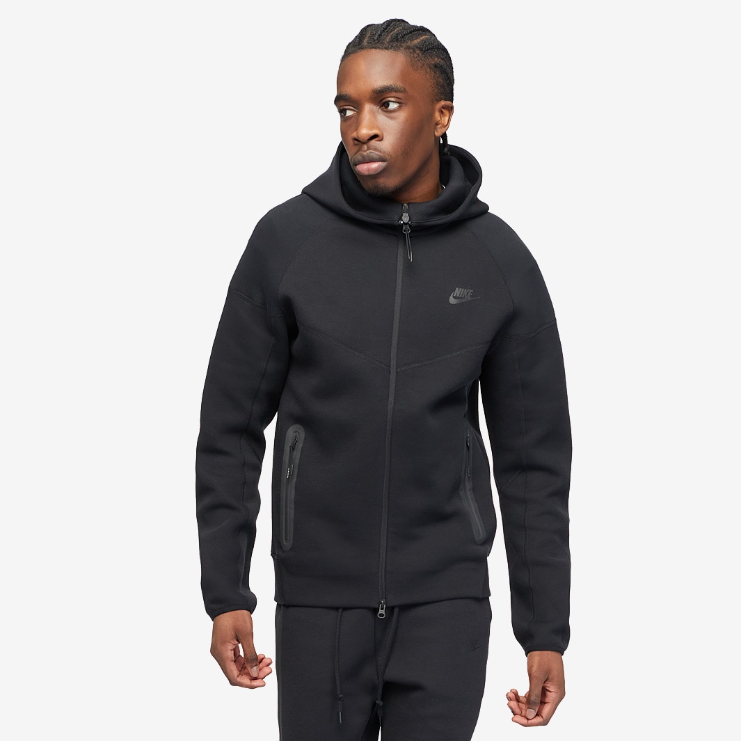 Nike Tech Fleece Full-Zip Windrunner Hoodie - Black/Black