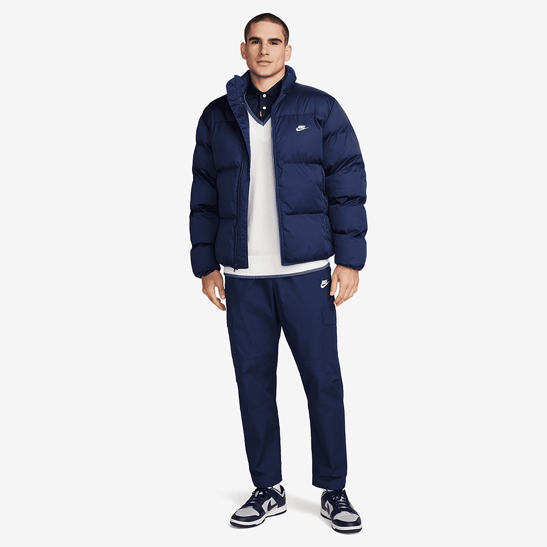 nike puffer jacket navy
