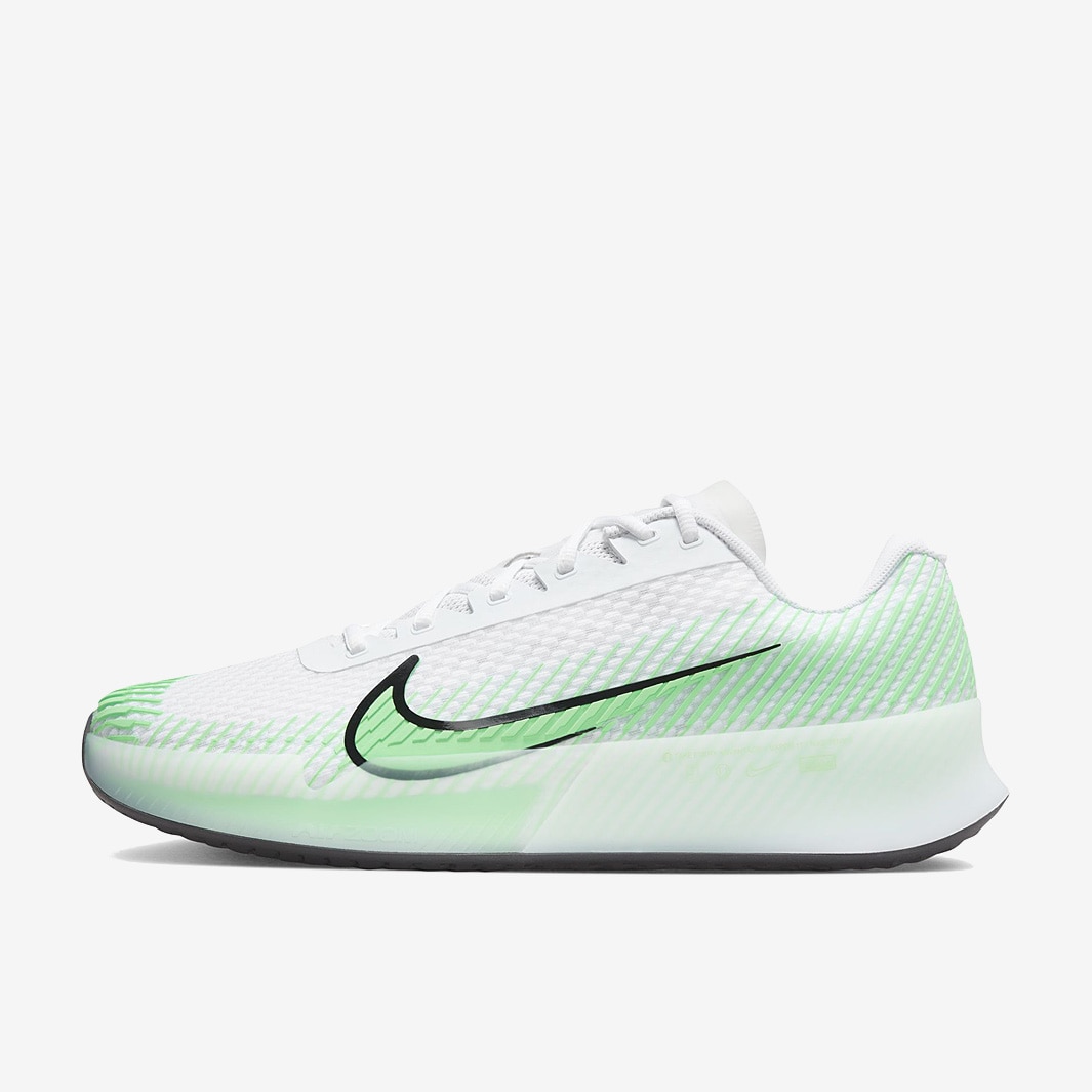 Nike Court Air Zoom Vapor 11 White Black Poison Green Mens Shoes Pro Direct Tennis