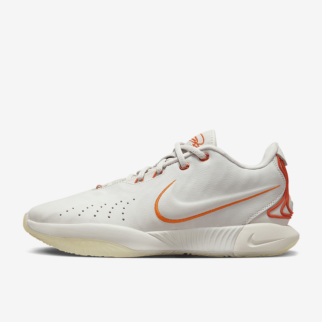 Nike LeBron 21 - Light Bone/Campfire Orange/Coconut Milk - Mens