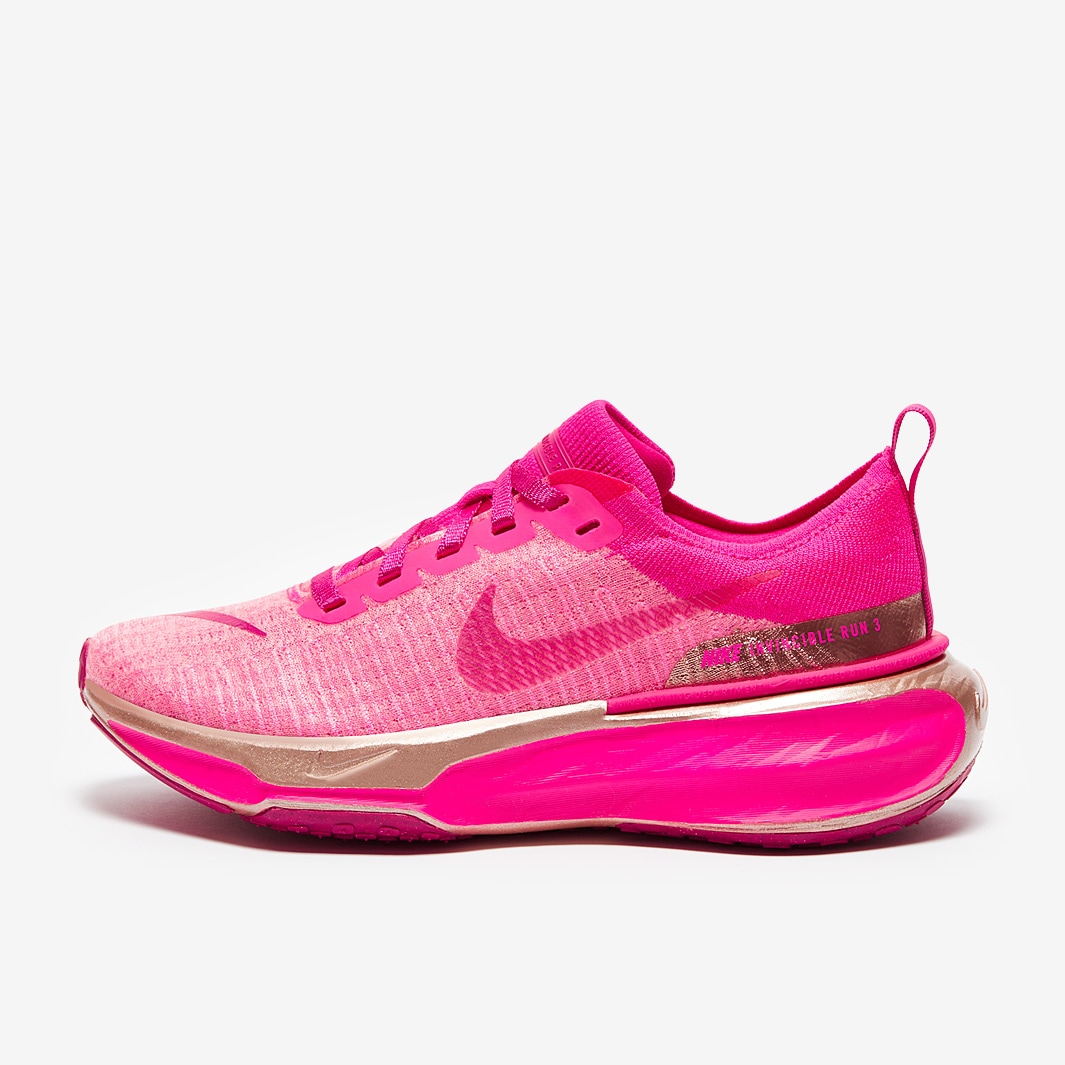 Nike Womens ZoomX Invincible Run Flyknit 3 Fierce Pink Fireberry Pink Spell Womens Shoes Pro Direct Running