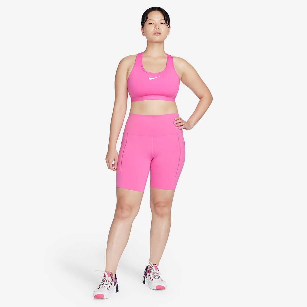 Nike Swoosh Women's Sports Bra - Active Pink/White