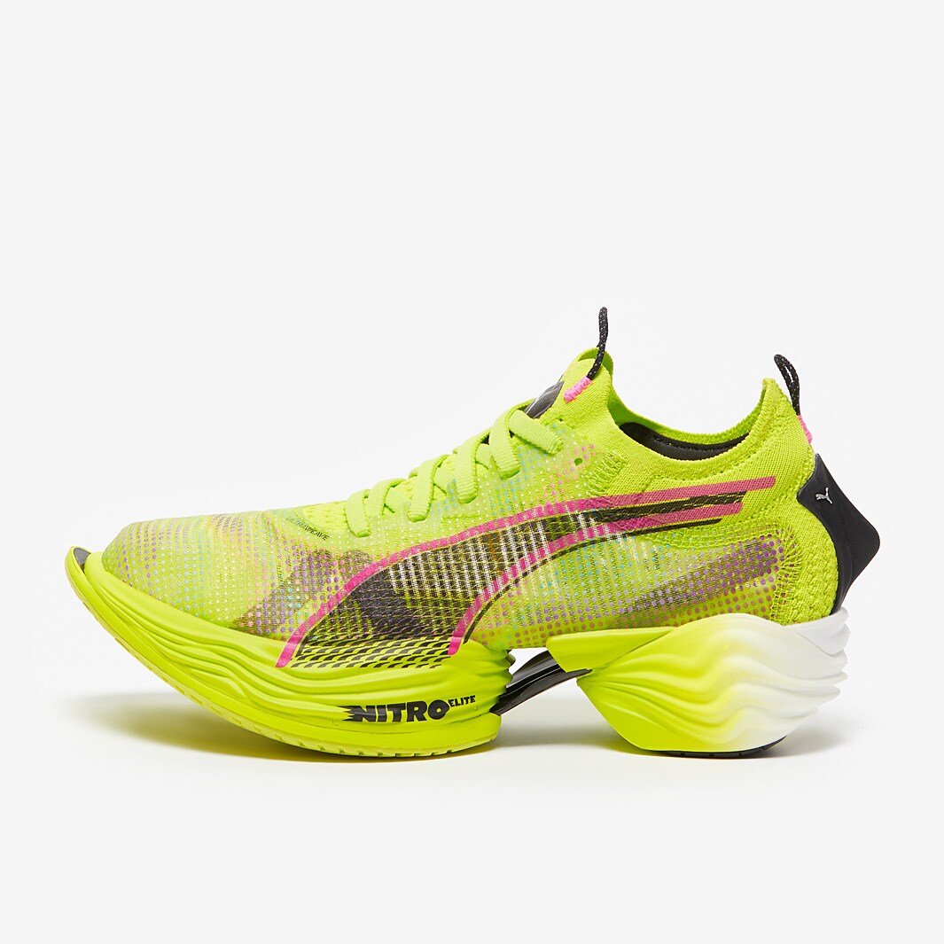 Puma Womens Fast-R Nitro Elite Lime Pow-PUMA Black-Poison Pink