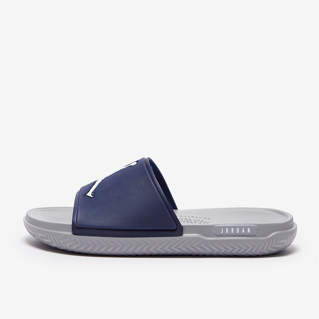 Claquettes Jordan Jumpman Bleu Marine/Blanc/Gris Ciment