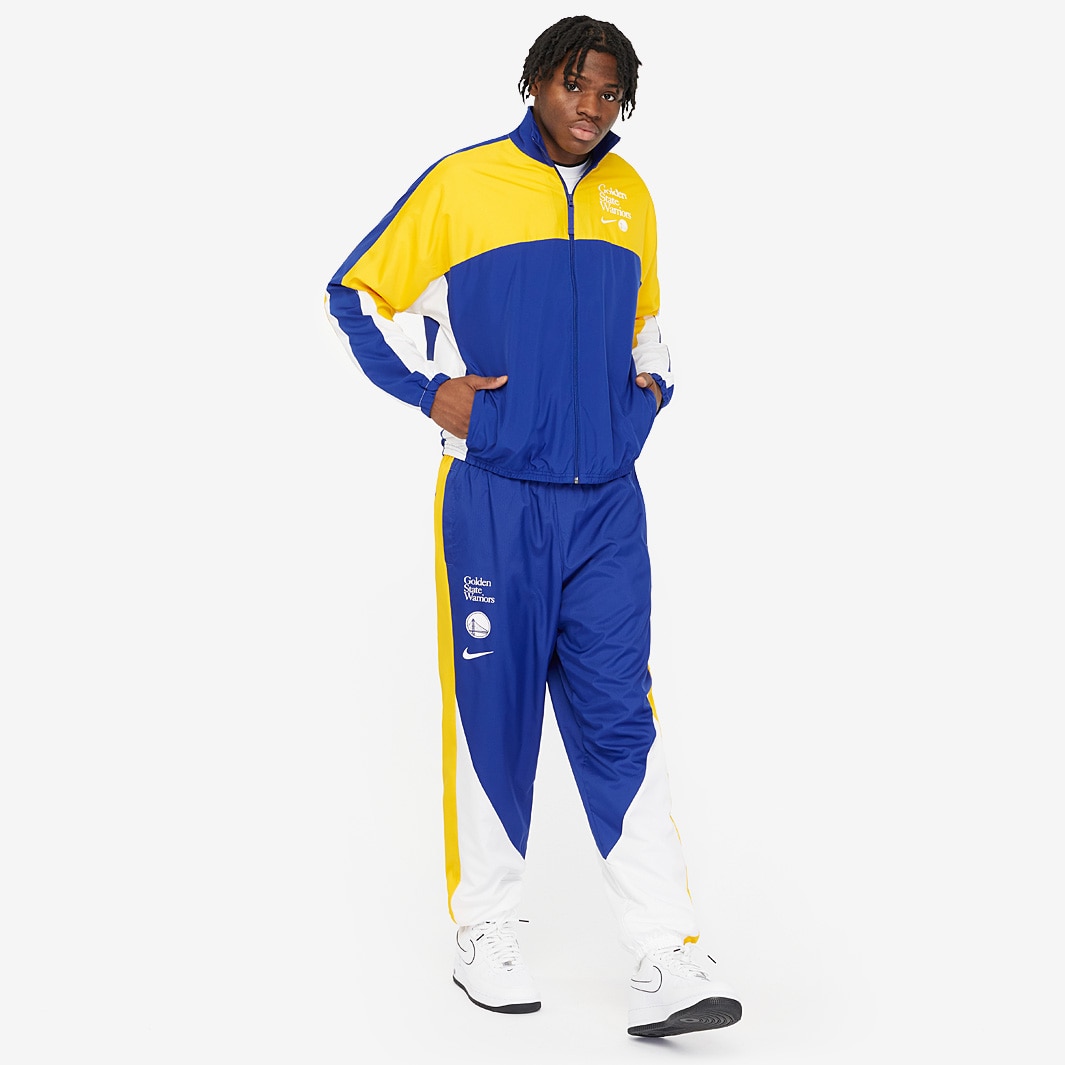 Nike NBA Golden State Warriors Starting Five Courtside Tracksuit - Rush  Blue/Amarillo/White - Tracksuits - Mens Replica | Pro:Direct Basketball