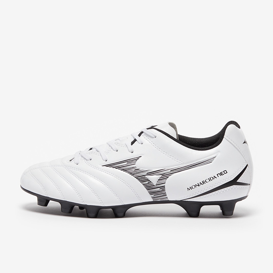 Mizunio Monarcida Neo III Select Firm Ground - White/Black - Adult  