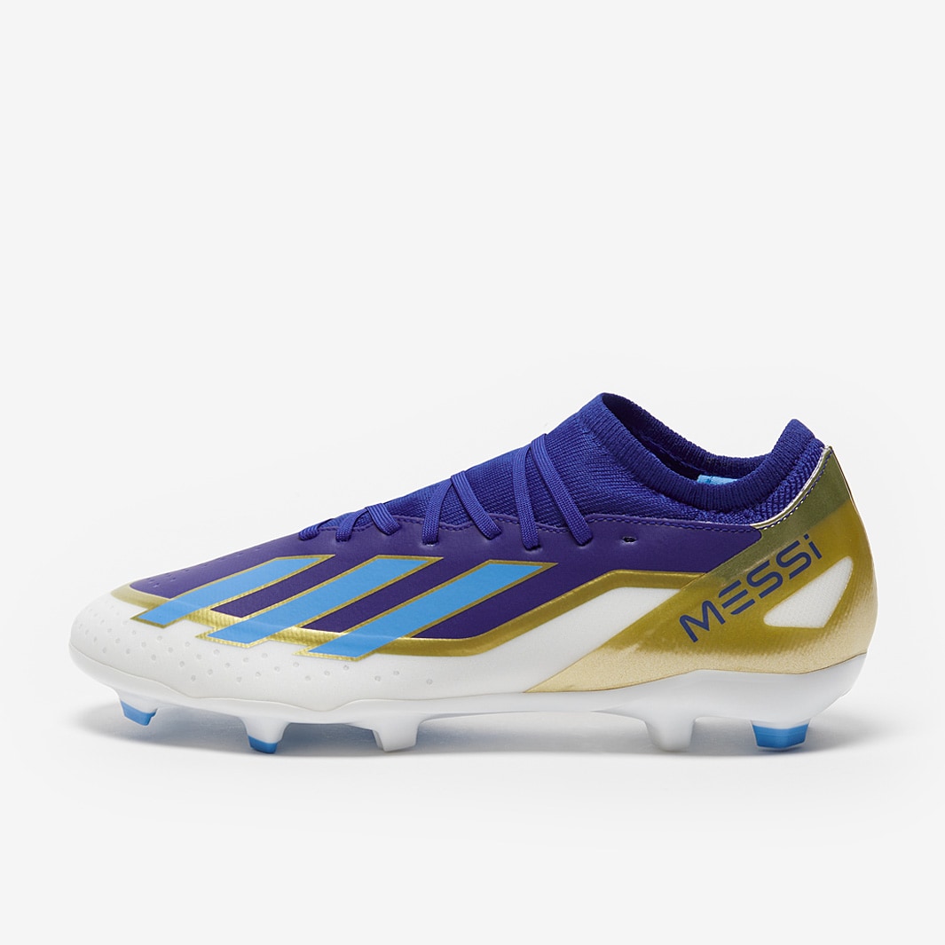 adidas X Crazyfast Messi League Firm Ground Lucid Blue Blue Burst White Adult Boots