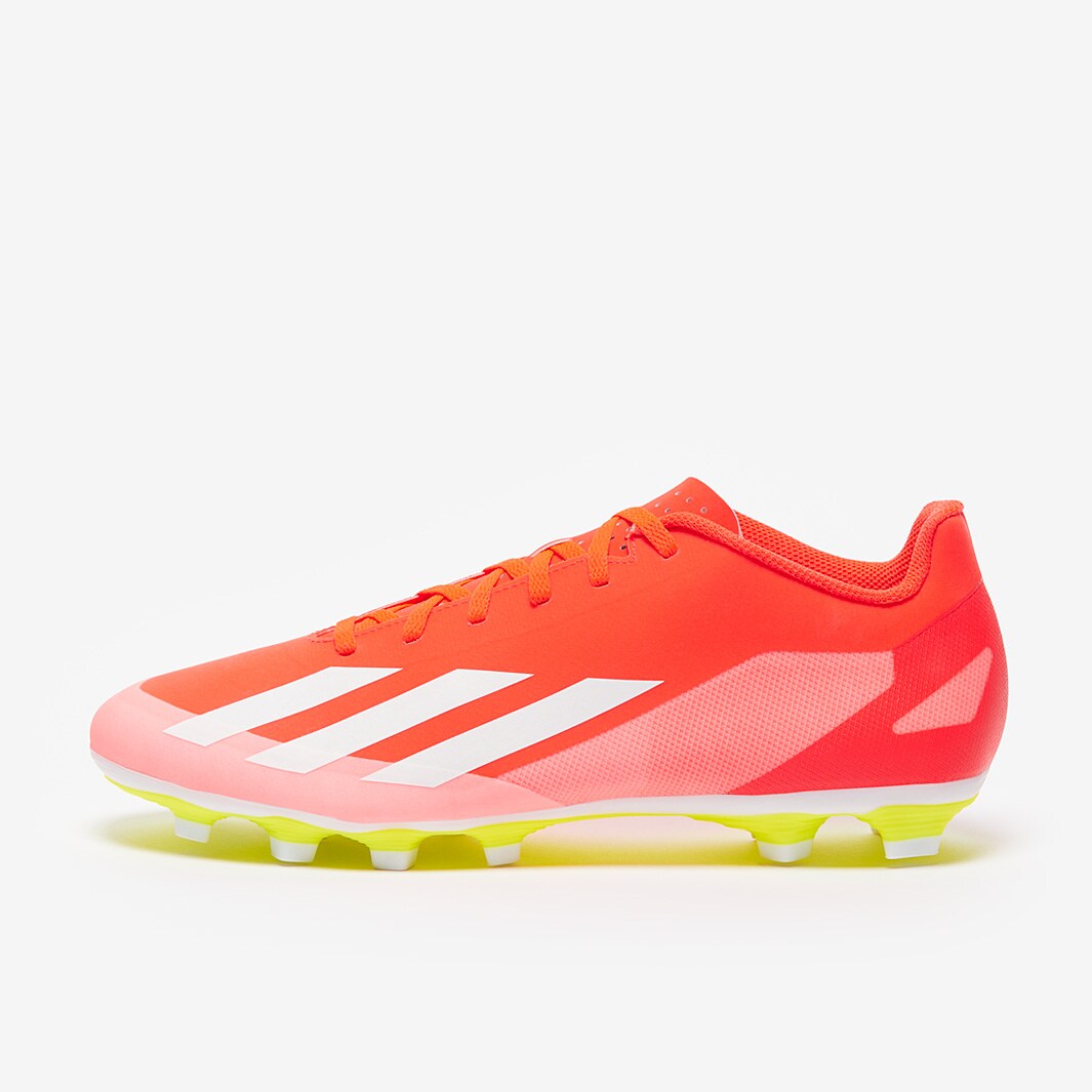 adidas X Crazyfast Club Firm Ground - Solar Red/White/Team
