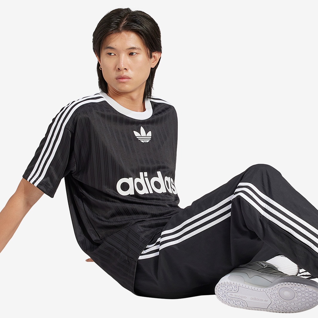 adidas Originals Adicolor Poly T-Shirt - Black/White - Tops