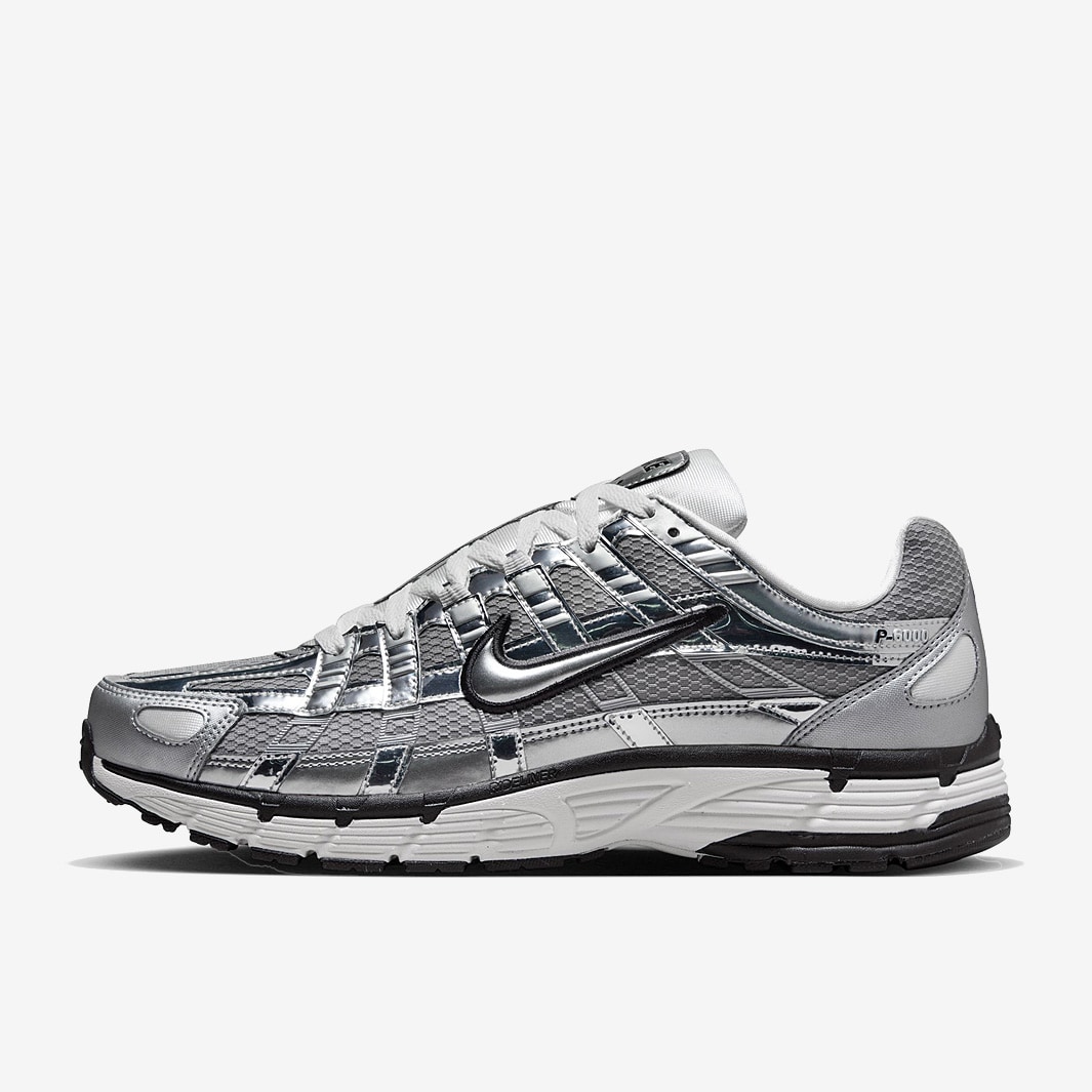 Nike Sportswear Womens P-6000 Metallic Silver/Sail Trainers