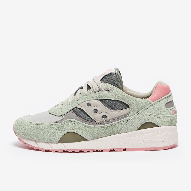 Saucony Originals Womens Shadow 6000 Green/Ivory Trainers