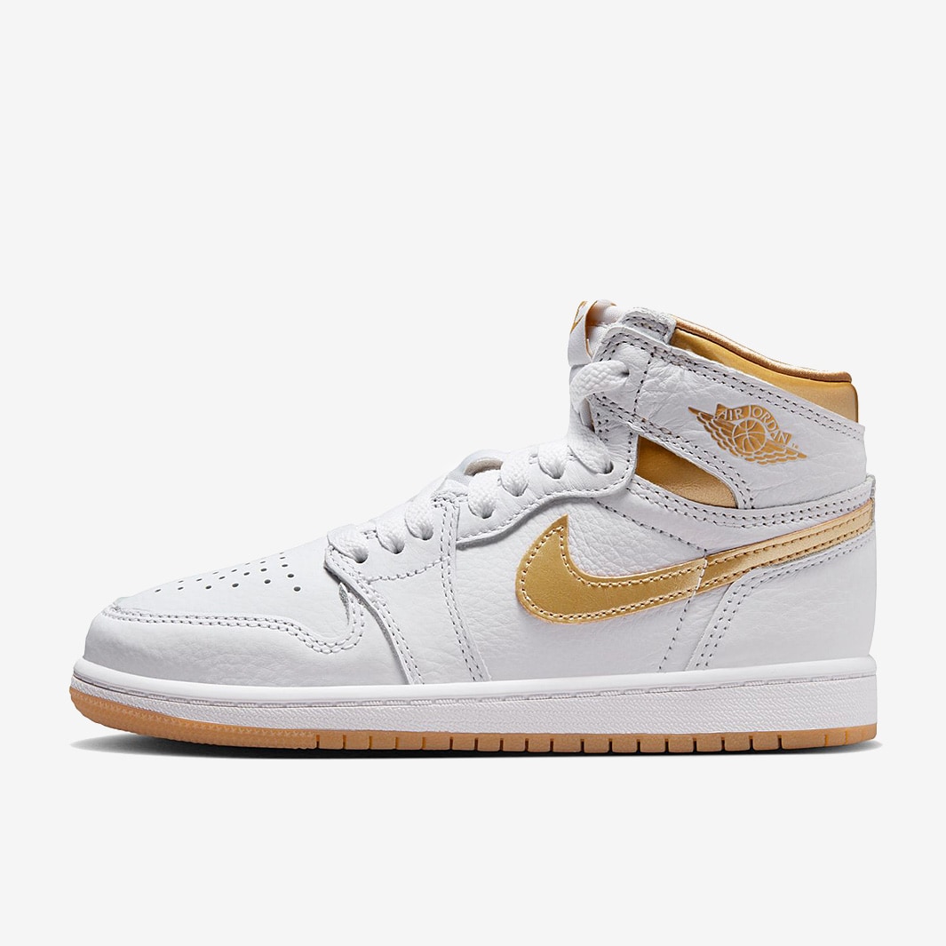 Jordan Retro High OG Younger Kids (PS) White/Metallic Gold/Gum