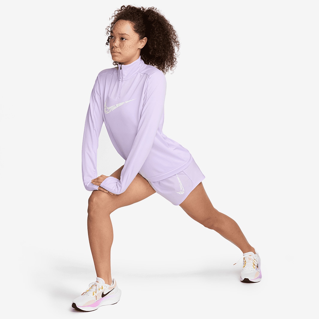 nike swoosh purple top