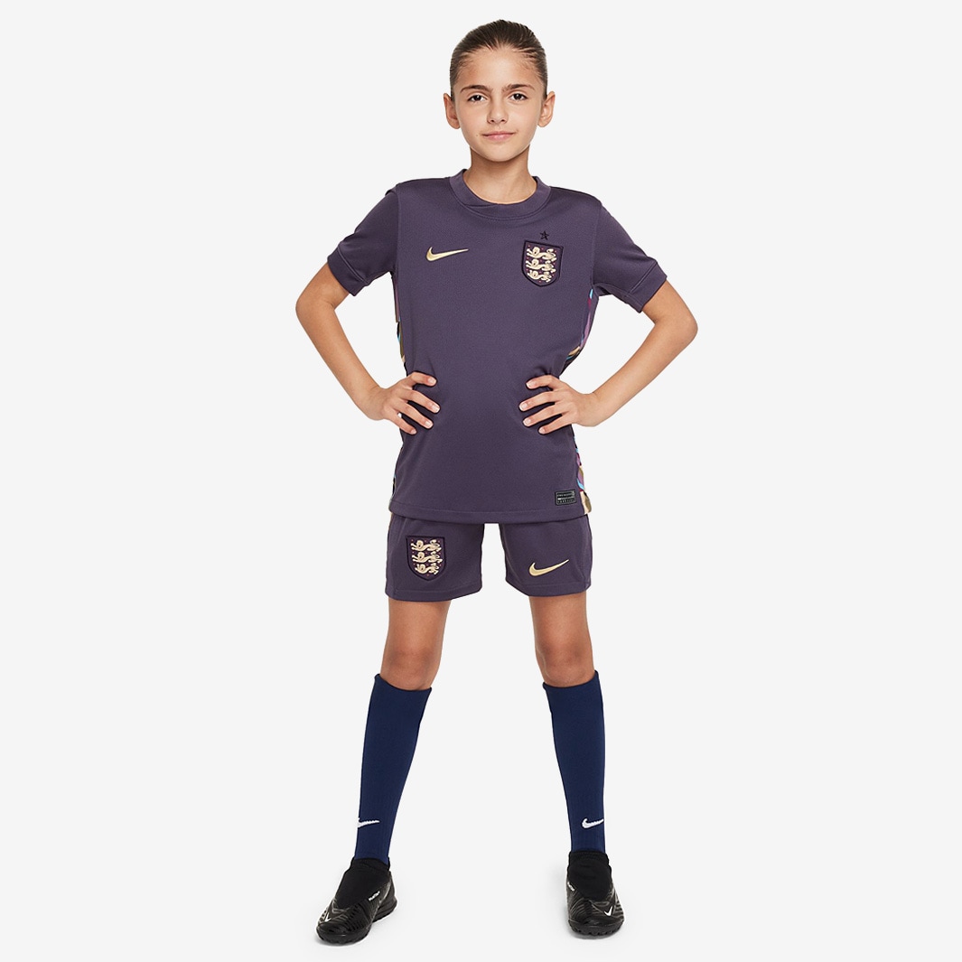 Nike England 2024 Kids Dri-FIT Stadium SS Away Shirt - Dark