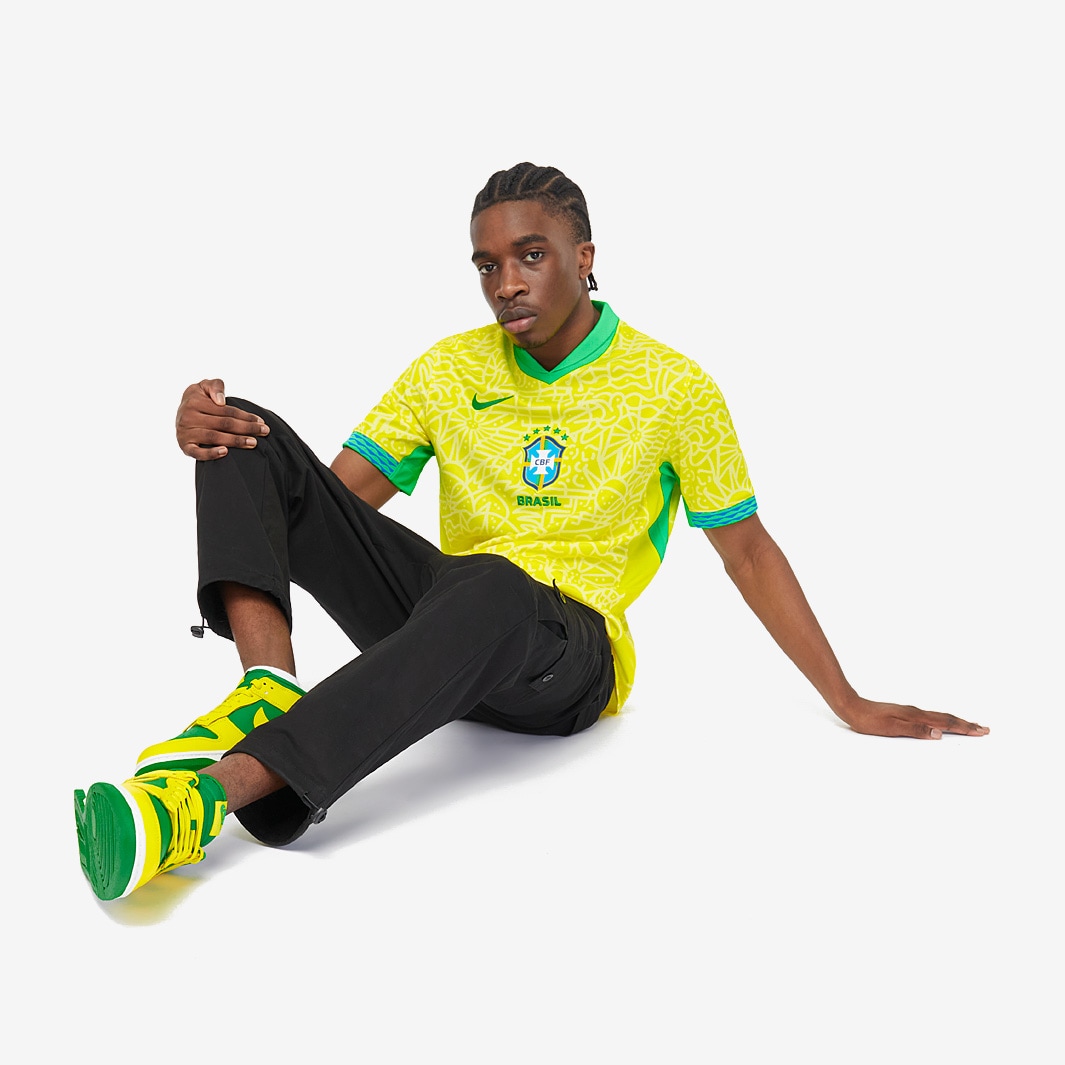 Nike Brazil 2024 Dri-FIT Stadium SS Home Shirt - Dynamic