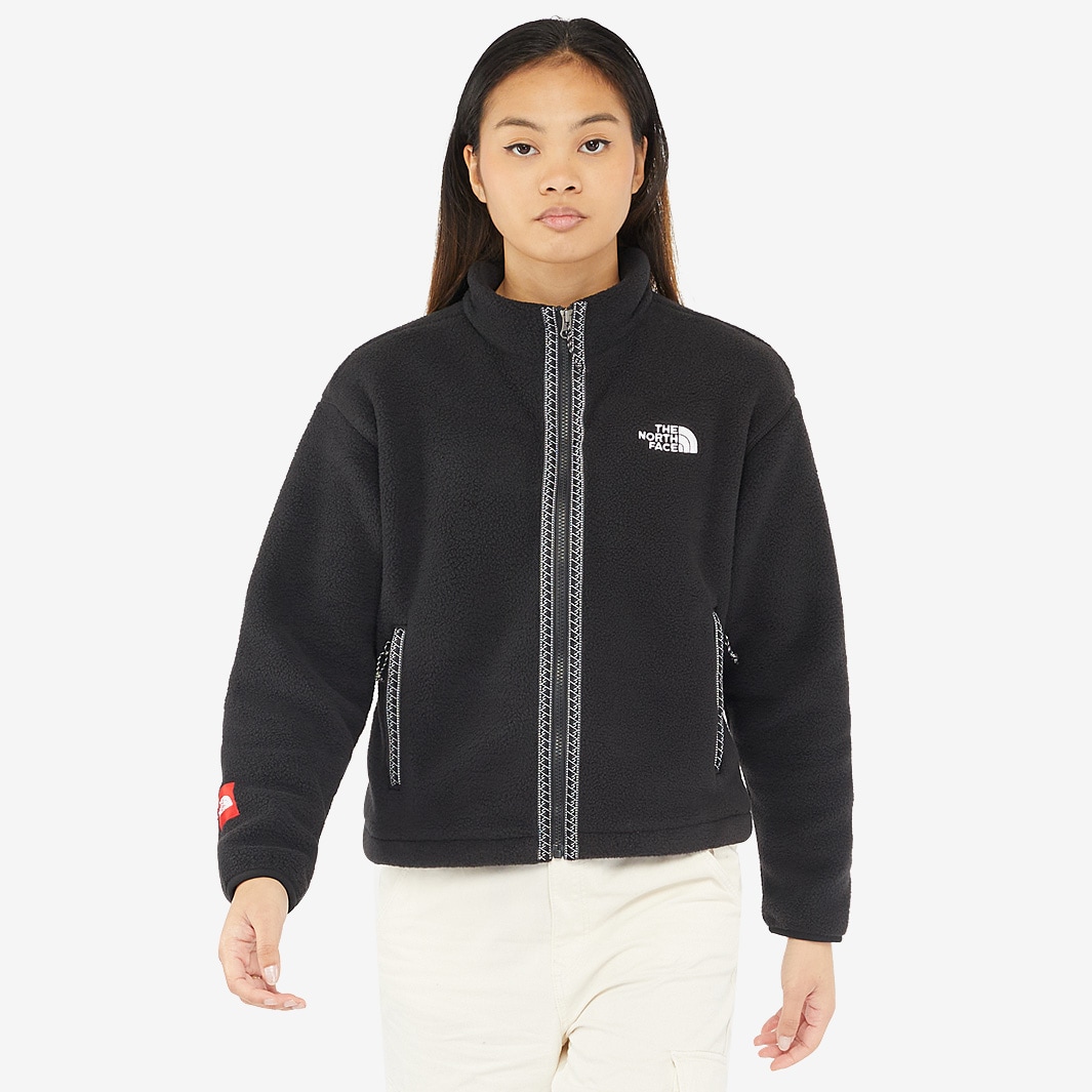 The North Face Womens Fleeski Full Zip Jacket Black Womens