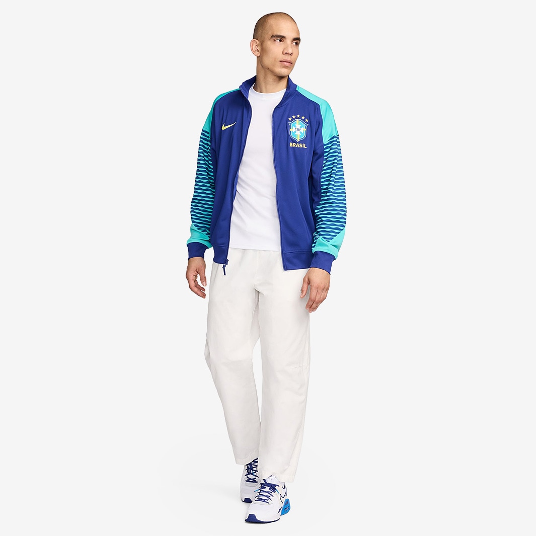 Nike Brazil 2024 Dri-FIT Anthem Jacket - Deep Royal Blue/Lt Retro