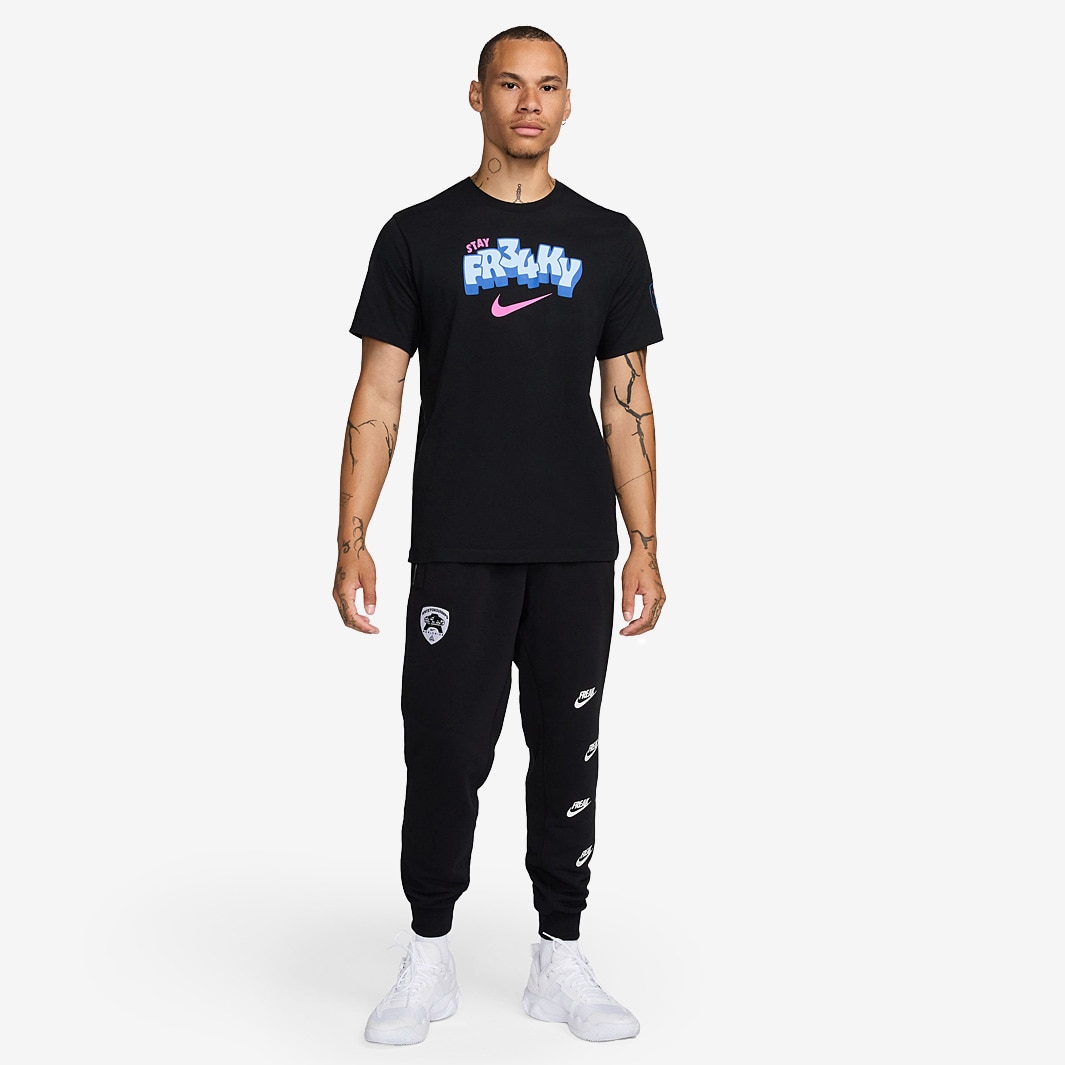 Nike Giannis Basketball Tee Black Tops Mens Clothing Pro