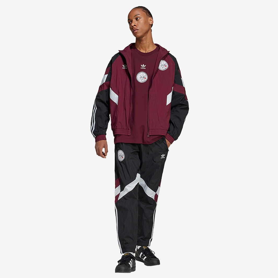 美品 Adidas AJAX AMSTERDOM Game Pant 150 adidas Originals Ajax Track Pants - Black - Mens Replica